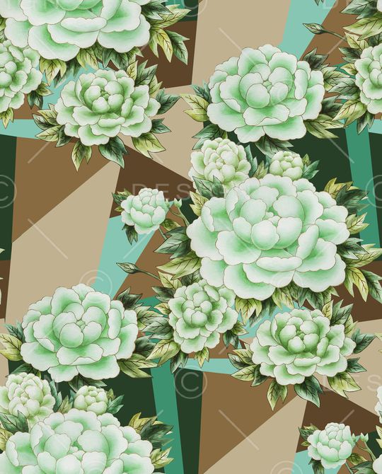 几何印花华亿平台图片