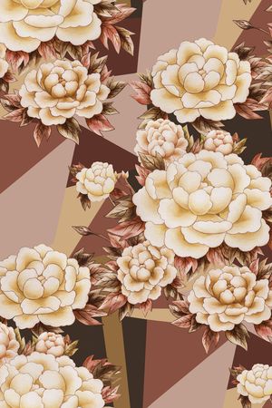 几何印花华亿平台图片