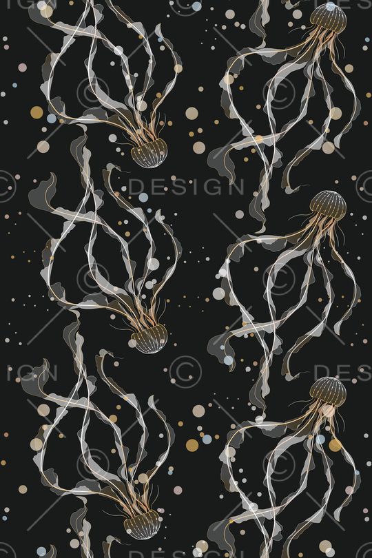 黑底花卉印花华亿平台图片