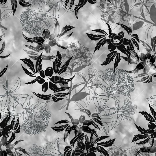 黑白华亿平台印花华亿平台图片