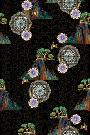 香云纱印花华亿平台图片