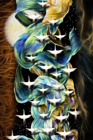 抽象印花华亿平台图片