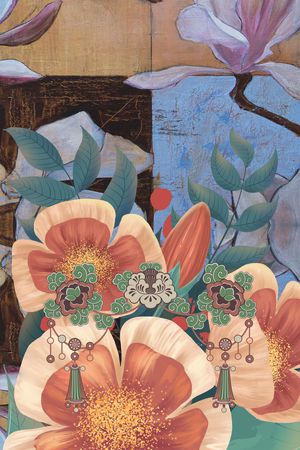 抽象印花华亿平台图片