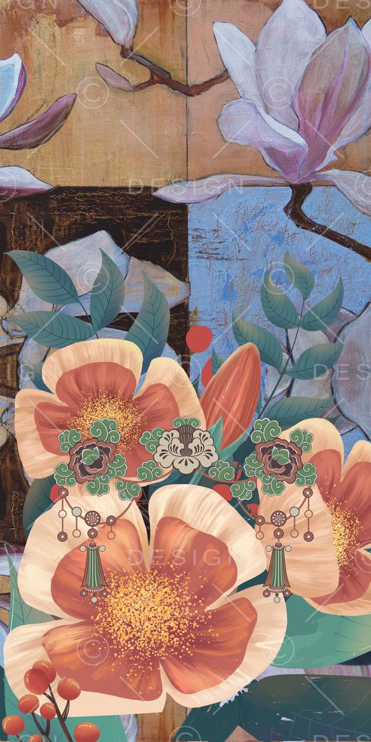 抽象印花华亿平台图片