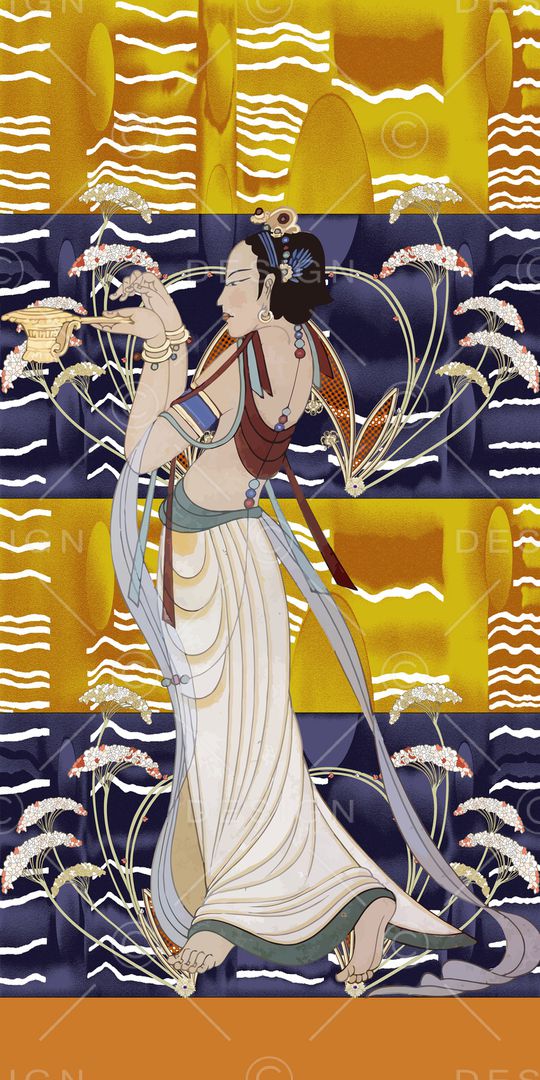 抽象印花华亿平台图片