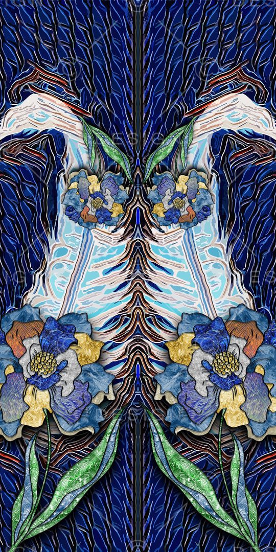 抽象印花华亿平台图片