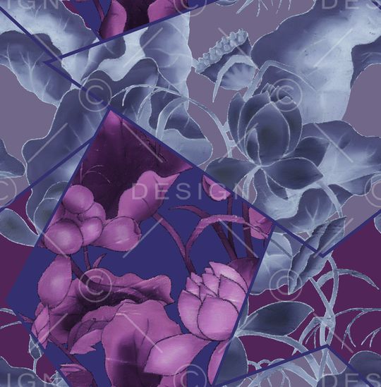 荷花印花华亿平台图片