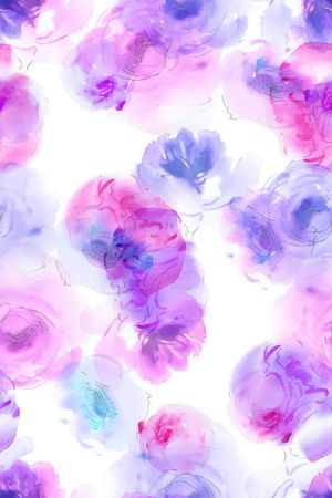 抽象花卉印花华亿平台图片