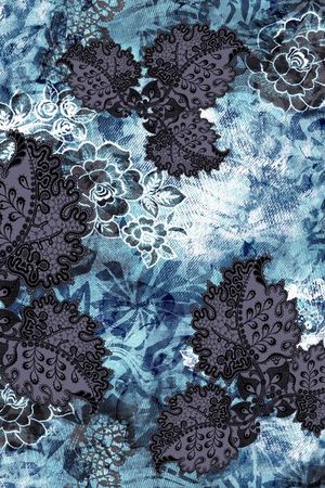 手绘印花华亿平台图片