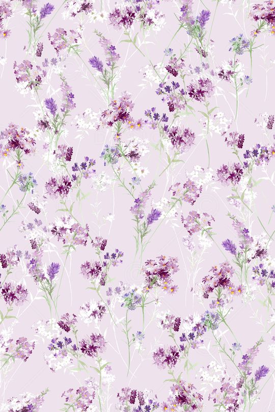 清爽底花卉印花华亿平台图片