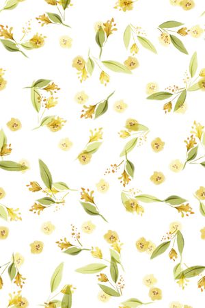 清爽底花卉印花华亿平台图片