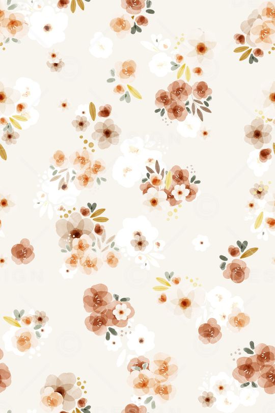 清爽底花卉印花华亿平台图片