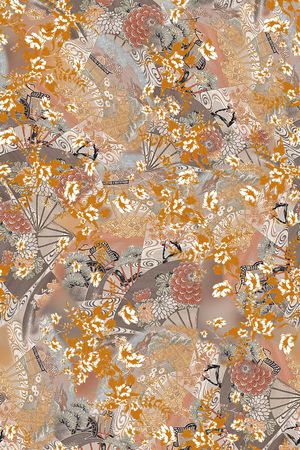 中国风印花华亿平台图片