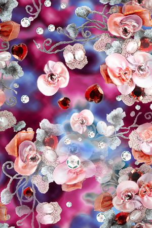 珠宝宝石印花华亿平台图片