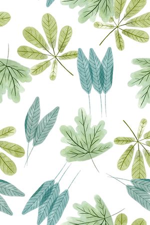 绿植树叶印花华亿平台图片