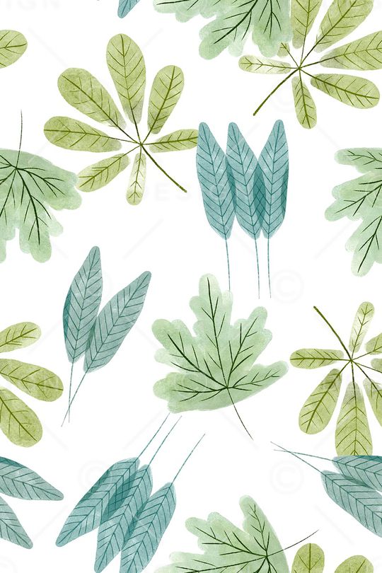 绿植树叶印花华亿平台图片