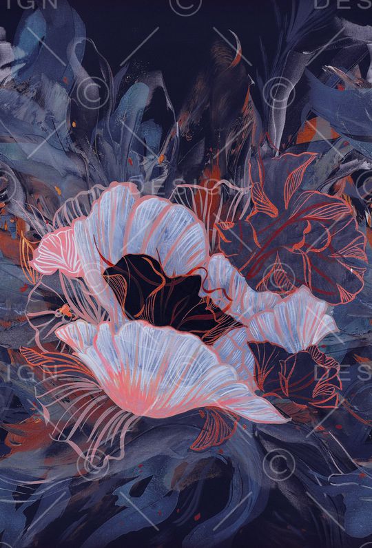 虞美人印花华亿平台图片