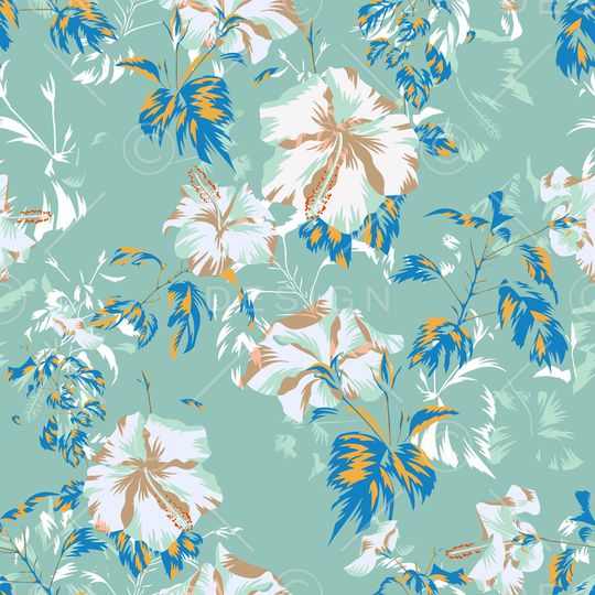 绿植树叶印花华亿平台图片