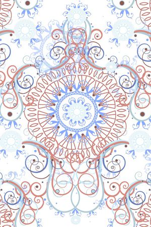 几何花卉印花华亿平台图片