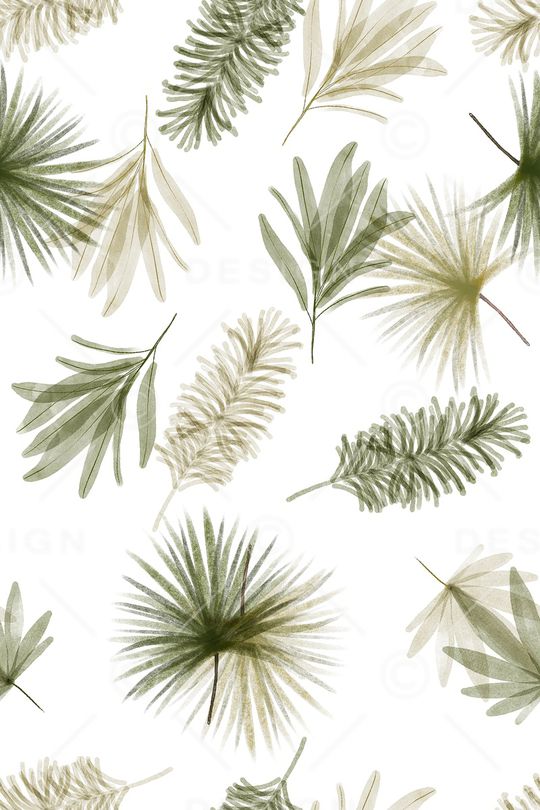 绿植树叶印花华亿平台图片