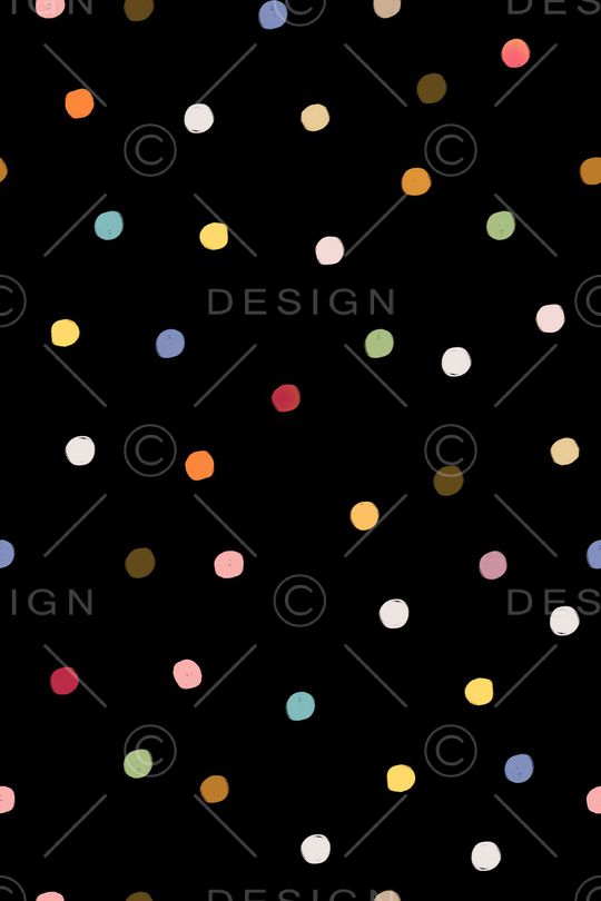 黑底花卉印花华亿平台图片