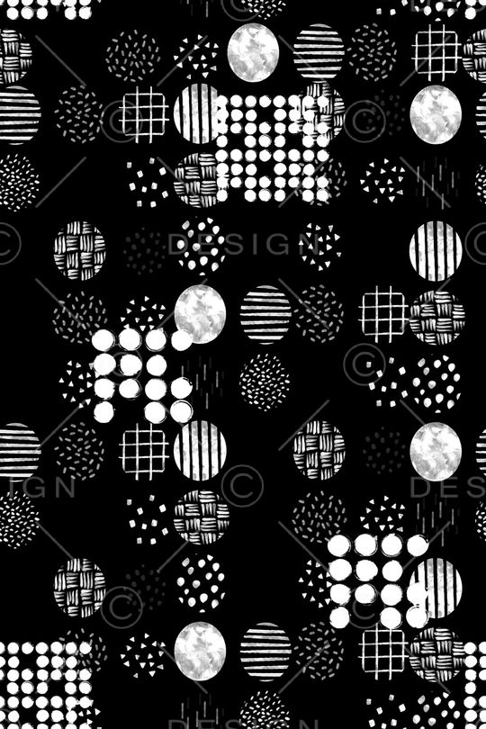 黑白华亿平台印花华亿平台图片