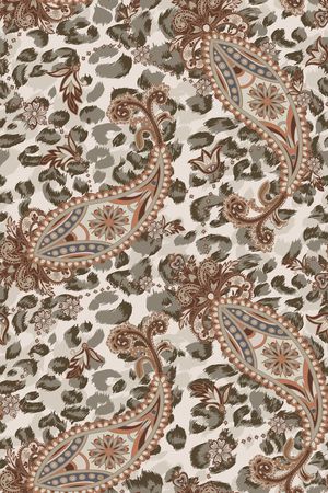 豹纹印花华亿平台图片