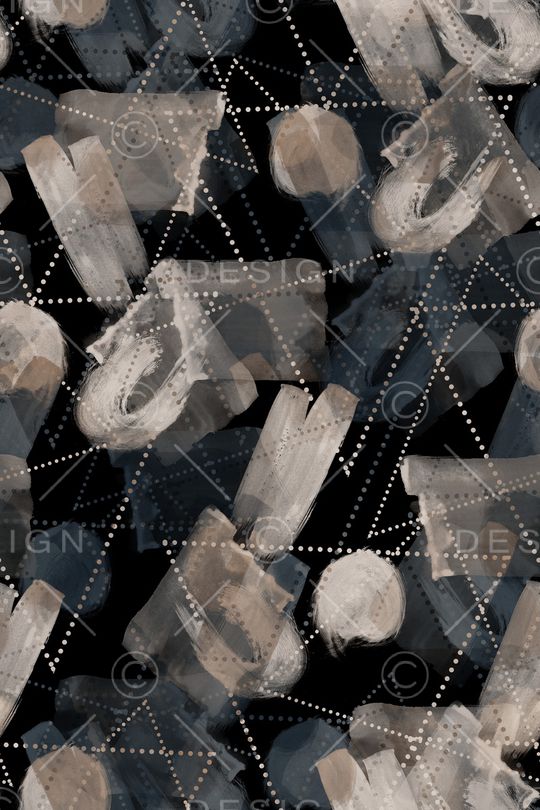 抽象男装印花华亿平台图片