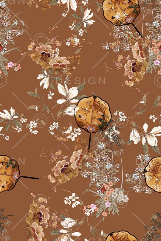 扇子印花华亿平台图片