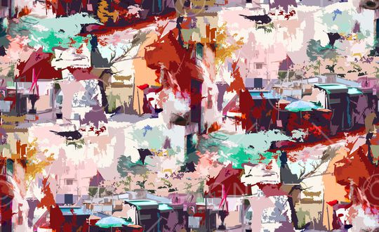 大牌风印花华亿平台图片