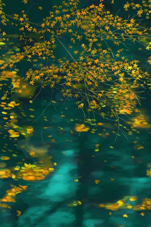 枫叶印花华亿平台图片