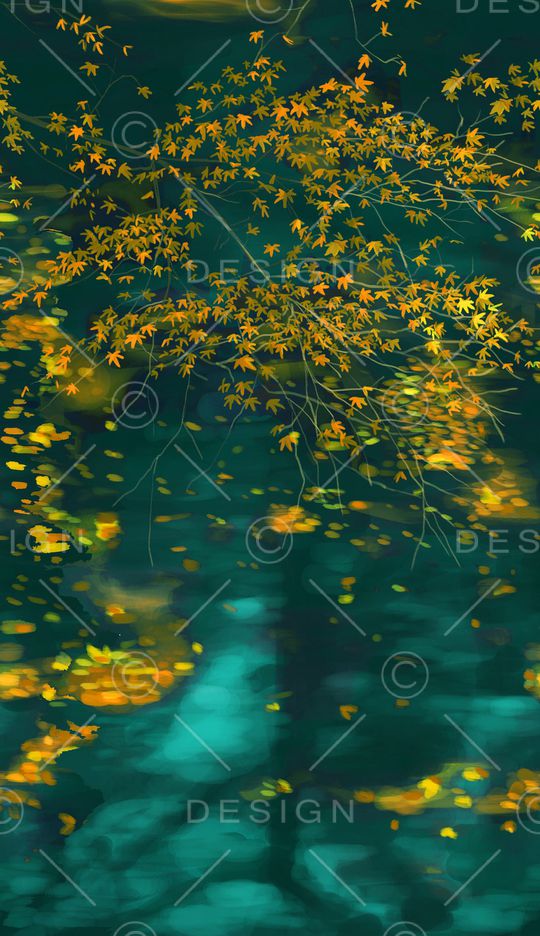 枫叶印花华亿平台图片