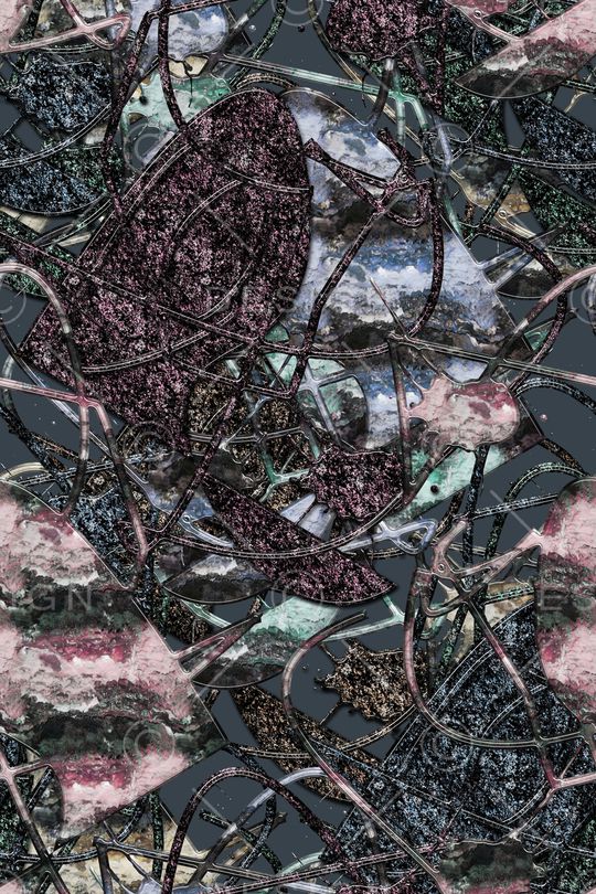 抽象男装印花华亿平台图片