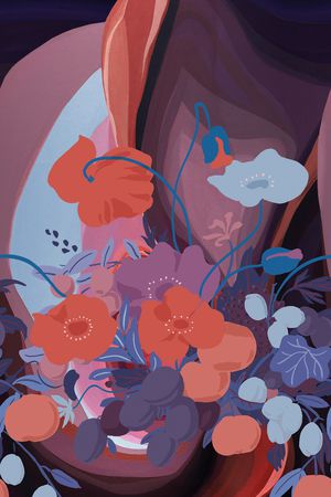 虞美人印花华亿平台图片