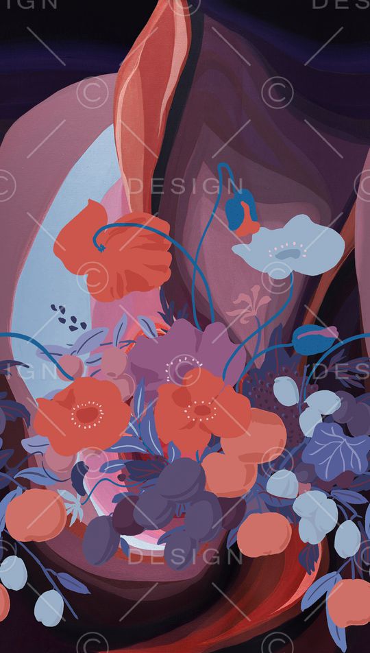 虞美人印花华亿平台图片