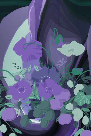 虞美人印花华亿平台图片