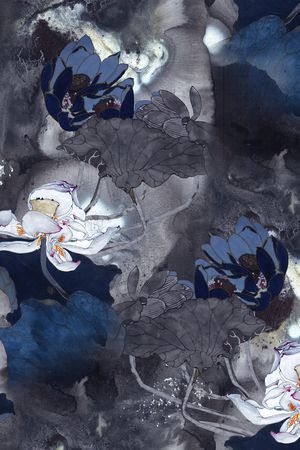 荷花印花华亿平台图片