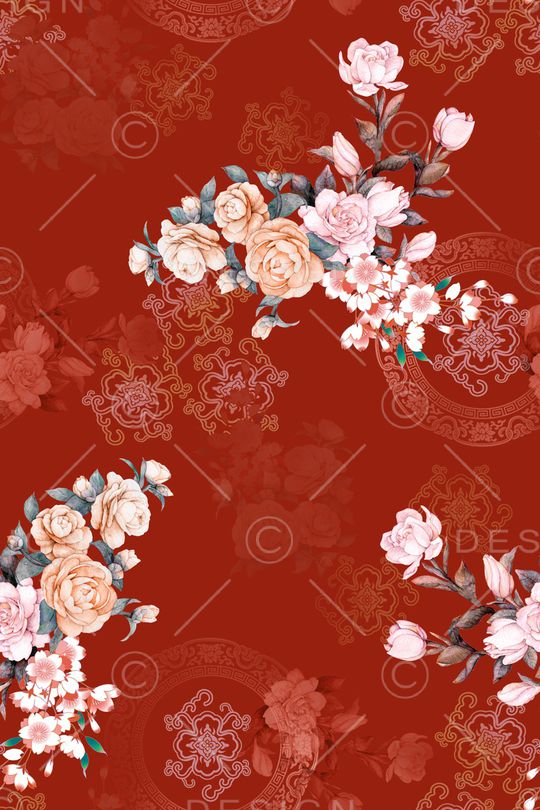 中国风印花华亿平台图片