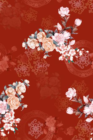 中国风印花华亿平台图片