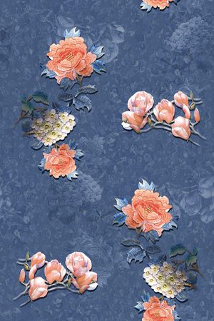 中国风华亿平台印花华亿平台图片