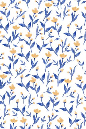 黑底花卉印花华亿平台图片