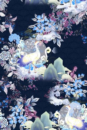 香云纱印花华亿平台图片