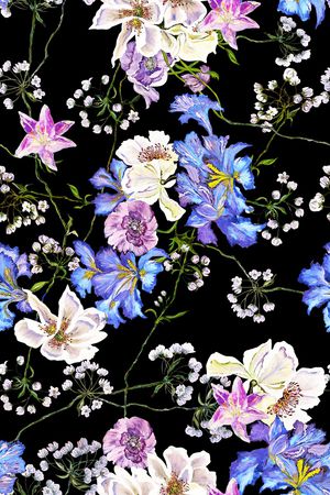 玉兰花印花华亿平台图片