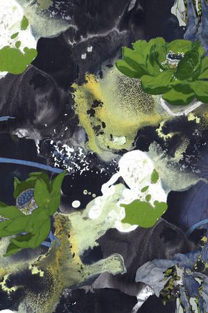 水墨风印花华亿平台图片