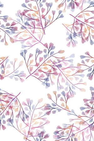 清爽底花卉印花华亿平台图片