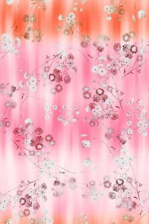 抽象花卉印花华亿平台图片