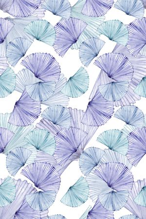 清爽底花卉印花华亿平台图片