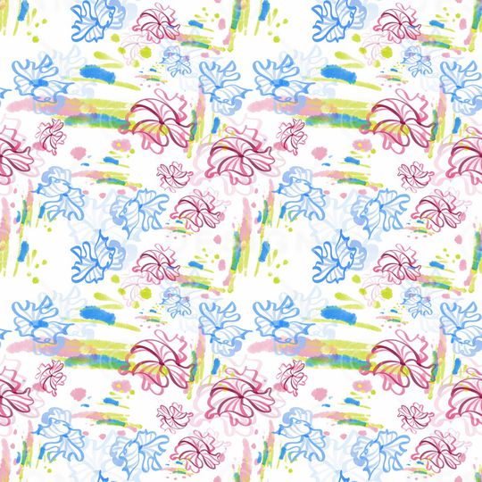 水彩印花华亿平台图片