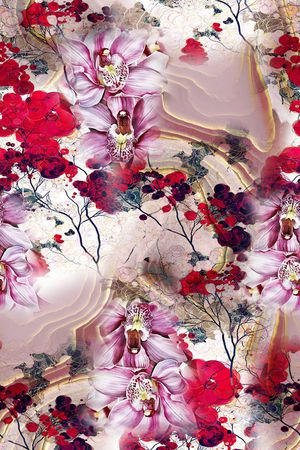 手绘印花华亿平台图片