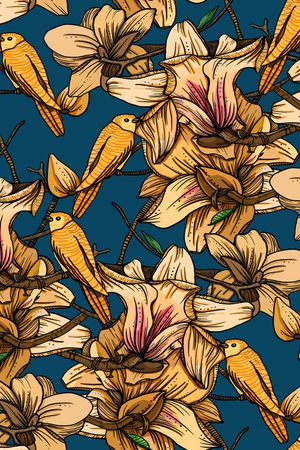 玉兰花印花华亿平台图片